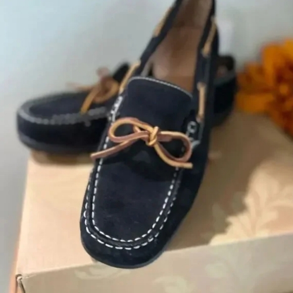 Black suede mocasin shoes - Picture 5 of 7